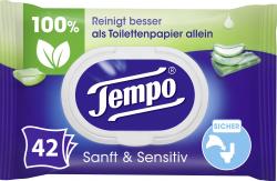 Tempo Feuchtes Toilettenpapaier sanft & sensitive Aloe Vera