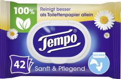 Tempo Feuchte Toilettentücher sanft & pflegend Kamille