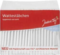 Jeden Tag Wattestäbchen mit Papierschaft