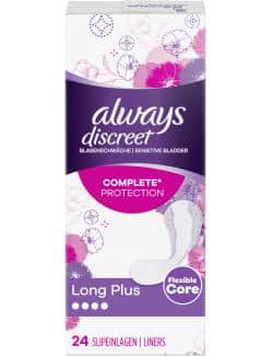 Always Discreet Comlete Protection Inkontinenz Slipeinlagen Long Plus