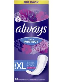 Always Daily Protect Extra Long mit leichtem Duft Slipeinlagen