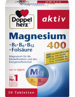 Doppelherz aktiv Magnesium 400 + B1 + B6 + B12 + Folsäure