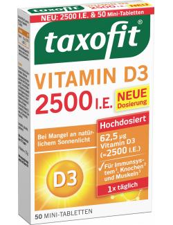 Taxofit Vitamin D3 2500 I.E. Mini-Tabletten