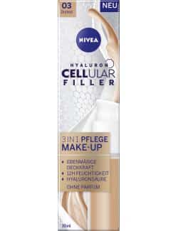 Nivea Hyaluron Cellular Filler 3in1 Pflege Make-Up 03 dunkel