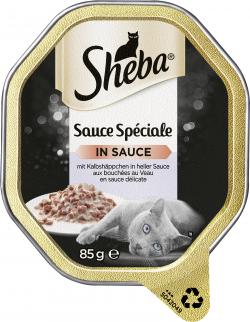 Sheba Sauce Spéciale in Sauce mit Kalbshäppchen in heller Sauce