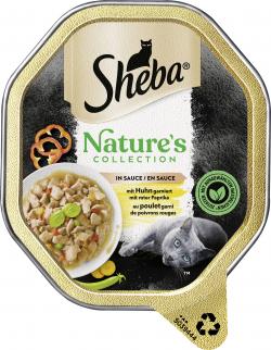 Sheba Natures Collection in Sauce mit Huhn garniert mit roter Paprika