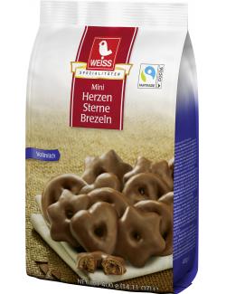 Weiss Lebkuchen Mini Herzen Sterne Brezeln Vollmilch