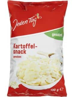 Jeden Tag Kartoffelsnack gesalzen