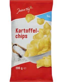 Jeden Tag Kartoffelchips Salz