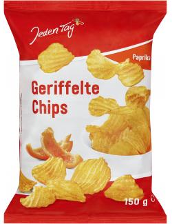 Jeden Tag Geriffelte Chips Paprika