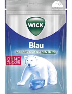 Wick Blau Hustenbonbons mit Menthol ohne Zucker