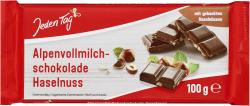 Jeden Tag Schokolade Alpenvollmilch-Haselnuss