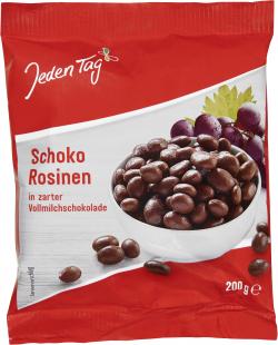 Jeden Tag Schoko Rosinen in Vollmilchschokolade