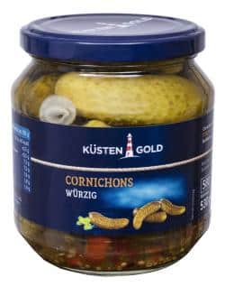 Küstengold Cornichons würzig