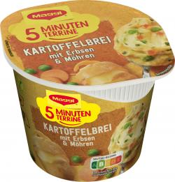 Maggi 5 Minuten Terrine Kartoffelbrei mit Erbsen & Möhren