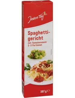 Jeden Tag Spaghetti-Gericht mit Tomaten-Sauce