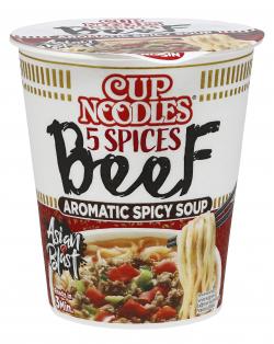 Nissin Cup Noodles 5 Spices Beef Aromatic Spicy Soup