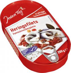 Jeden Tag Herings-Filets in würziger Tomatensauce