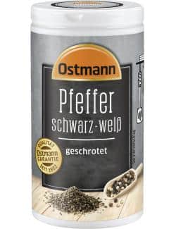 Ostmann Pfeffer schwarz-weiß geschrotet