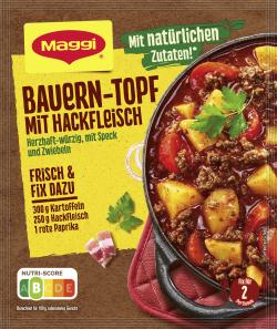 Maggi Fix für Bauern-Topf mit Hackfleisch