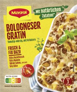 Maggi Fix für Bologneser-Gratin