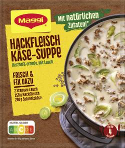 Maggi Fix für Hackfleisch-Käse-Suppe mit Lauch
