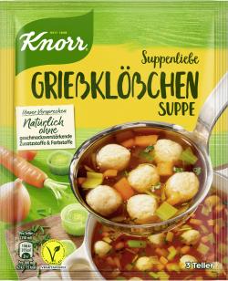 Knorr Suppenliebe Grießklößchen Suppe