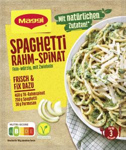 Maggi Fix für Spaghetti Rahm-Spinat