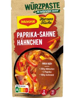 Maggi Herzensküche Würzpaste Paprika Sahne Hähnchen