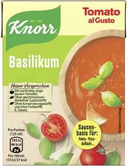 Knorr Tomato al Gusto Basilikum