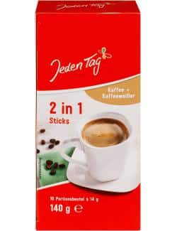 Jeden Tag 2in1 Kaffee Sticks