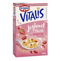 Dr. Oetker Vitalis Joghurt Müsli mit Erdbeer-Stückchen