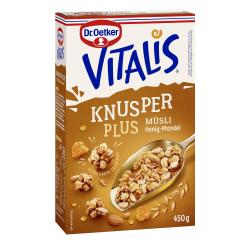 Dr. Oetker Vitalis Knuspermüsli Plus Honig-Mandel