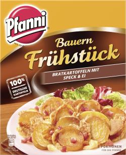 Pfanni Bauernfrühstück Bratkartoffeln mit Speck & Ei