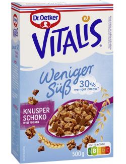 Dr. Oetker Vitalis Weniger Süß Knusper Schoko