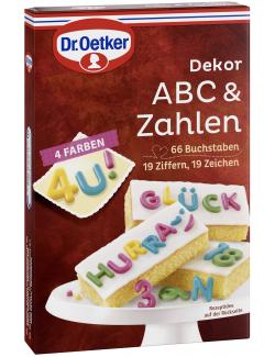 Dr. Oetker Dekor ABC & Zahlen