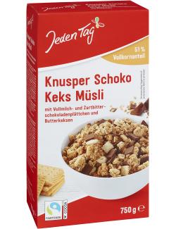 Jeden Tag Knusper Schoko Keks Müsli