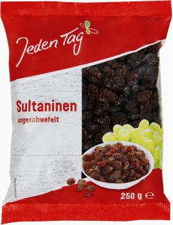 Jeden Tag Sultaninen ungeschwefelt