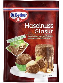 Dr. Oetker Haselnuss Glasur mit Waffel Crisp