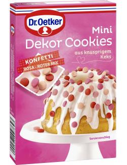 Dr. Oetker Mini Dekor Cookies Konfetti Rosa-Roter Mix