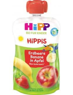 Hipp Hippis Erdbeere-Banane in Apfel