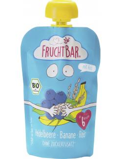 FruchtBar Bio Fruchtpüree Heidelbeere-Banane-Reis