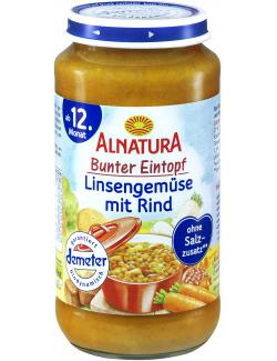 Alnatura Bunter Eintopf Linsengemüse mit Rind