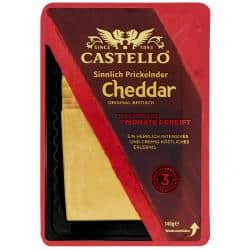 Castello Sinnlich prickelnder Cheddar Scheibenkäse