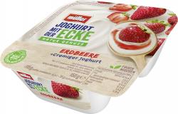 Müller Joghurt mit der Ecke Erdbeere