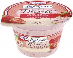 Dr. Oetker Löffelglück Creme Dessert nach Art Erdbeerkuchen