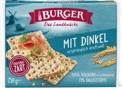 Burger Knäckebrot mit Dinkel