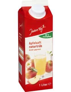 Jeden Tag Apfelsaft naturtrüb