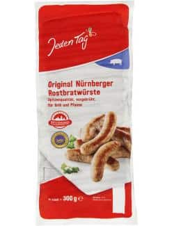 Jeden Tag Original Nürnberger Rostbratwürste