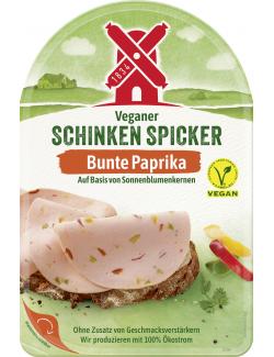 Rügenwalder Mühle Veganer Schinken Spicker mit bunter Paprika